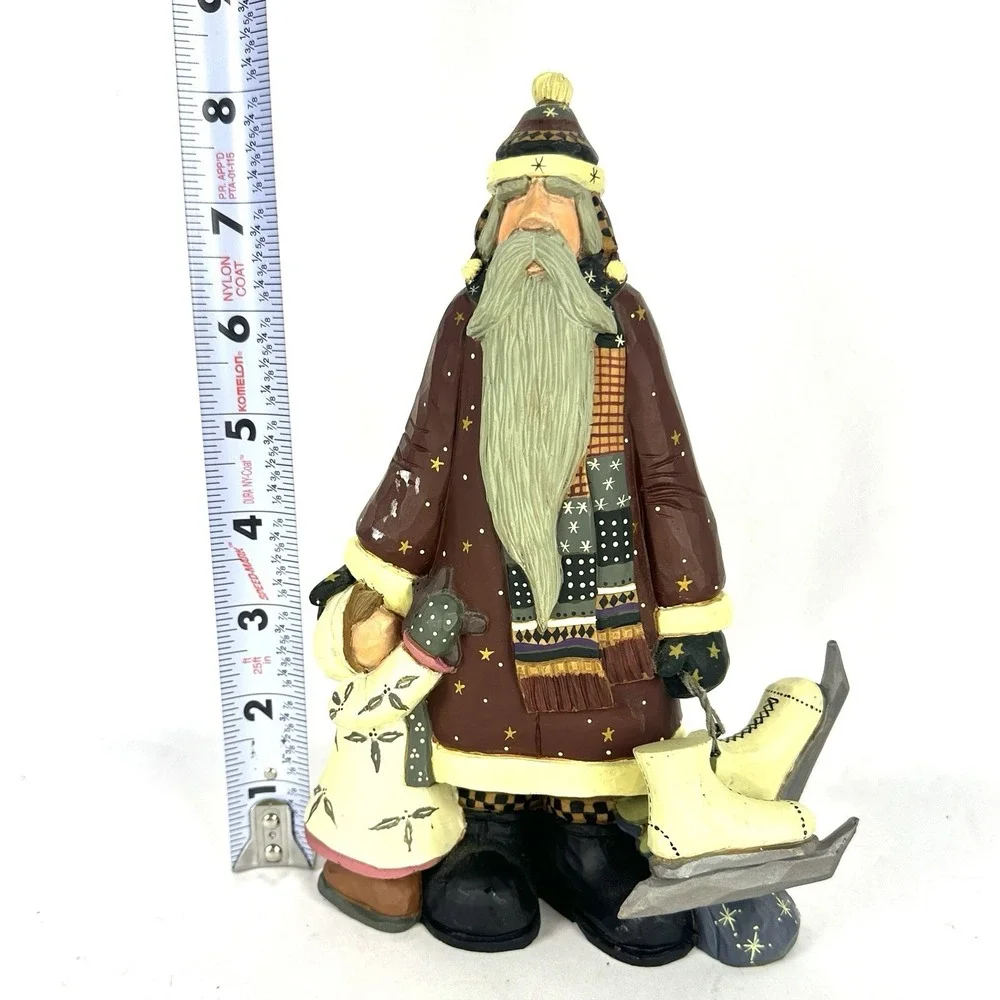 Williraye Studio Let's Skate Santa with Child and Skates WW2419 2002 Coyne's